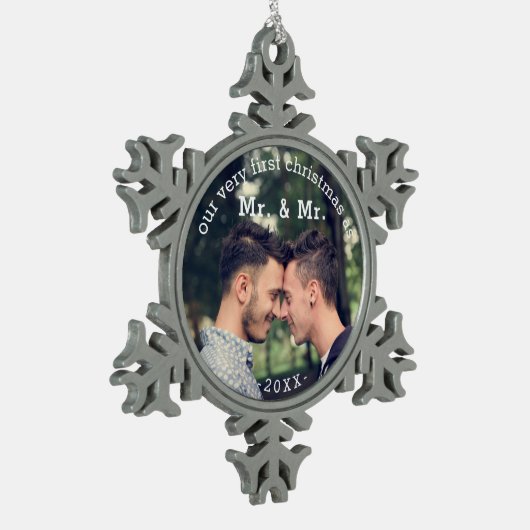 Eerste Kerstmis als Mr. & Mr. Keepomwille Ornament (Links)
