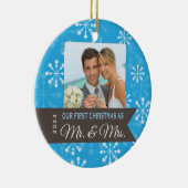 Eerste Kerstmis als Mr & Mrs Christmas Ornament (Rechts)