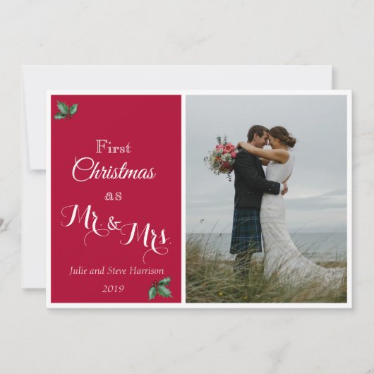 Eerste Kerstmis als Mr. & Mrs Foto (Voorkant)
