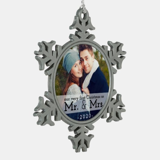 Eerste Kerstmis als Mr & Mrs Keepomwille Ornament (Links)