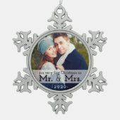 Eerste Kerstmis als Mr & Mrs Keepomwille Ornament (Voorkant)