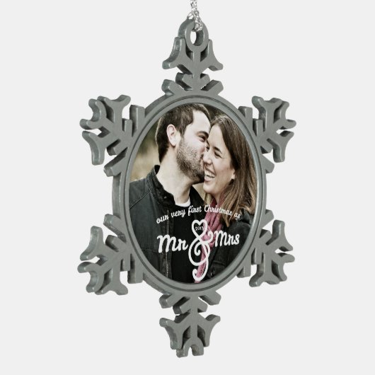 Eerste Kerstmis als Mr & Mrs Keepomwille Ornament (Links)
