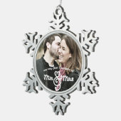 Eerste Kerstmis als Mr & Mrs Keepomwille Ornament (Rechts)