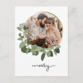 "Eerste Kerstmis als Mr & Mrs" Pas getrouwd kerst Briefkaart (Voorkant)