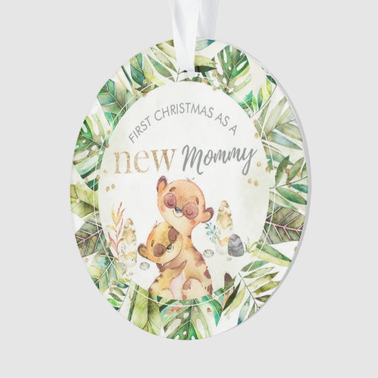 Eerste Kerstmis als nieuwe mammie Ornament (voorkant)