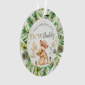 Eerste Kerstmis als nieuwe papa Meerkat Ornament (voorkant)