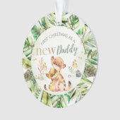Eerste Kerstmis als nieuwe papa Meerkat Ornament (voorkant)