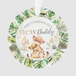 Eerste Kerstmis als nieuwe papa Meerkat Ornament