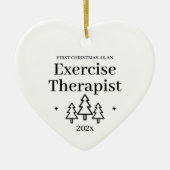Eerste Kerstmis als oefenterapist Keramisch Ornament (Voorkant)
