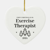 Eerste Kerstmis als oefenterapist Keramisch Ornament (Achterkant)