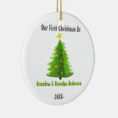Eerste Kerstmis als oma Grandpa Xmas Ornament (Rechts)