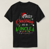 Eerste Kerstmis als oom, eerste Kerstmis T-shirt (Design voorkant)