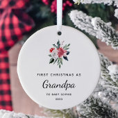 Eerste Kerstmis als opa | Eenvoudig en Elegant Keramisch Ornament