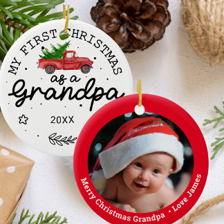 Eerste Kerstmis als opa Keramisch Ornament