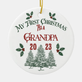 Eerste Kerstmis als opa Keramisch Ornament