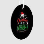 Eerste Kerstmis als Opa Nieuwe Opa Ornament (voorkant)