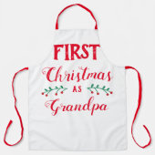 Eerste Kerstmis als opa Schort (Voorkant)