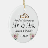 Eerste Kerstmis als Ornament met een huwelijkspaar (Rechts)