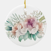 Eerste Kerstmis als Ornament met een huwelijkspaar (Achterkant)