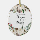 Eerste Kerstmis als ornament van mama en papa (Rechts)