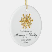 Eerste Kerstmis als ornament van mama en papa (Rechts)