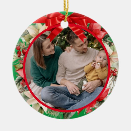 Eerste Kerstmis als Ouders Custom Ornament (Voorkant)