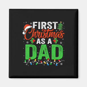 Eerste Kerstmis als pap die een nieuwe pap laat zi Magneet