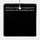 Eerste Kerstmis als Pas getrouwd Holiday Keramisch Ornament (Achterkant)