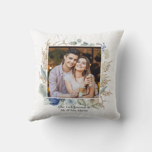 Eerste kerstmis als pasgetrouwd stel, meneer en me kussen (Achterkant)