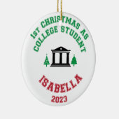 Eerste Kerstmis als student ornament (Rechts)