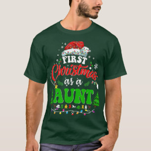 Eerste Kerstmis als tante 1 Nieuwjaar T-shirt