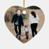 Eerste Kerstmis als tante en oom Foto Keramisch Ornament (Achterkant)