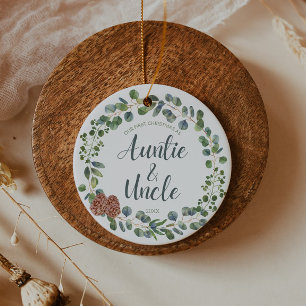 Eerste Kerstmis als tante en oom Keramisch Ornament