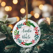 Eerste Kerstmis als tante en oom  Keramisch Ornament