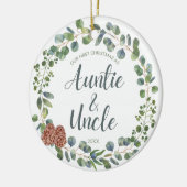 Eerste Kerstmis als tante en oom Keramisch Ornament (Links)