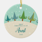 Eerste Kerstmis als tante op persoonlijke titel te Keramisch Ornament (Voorkant)