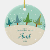 Eerste Kerstmis als tante op persoonlijke titel te Keramisch Ornament (Achterkant)