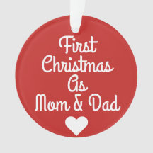 Eerste Kerstmis als vader- en mam-ornament
