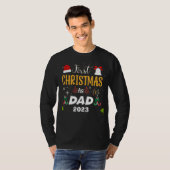 Eerste Kerstmis als vader T-shirt (Voorkant volledig)