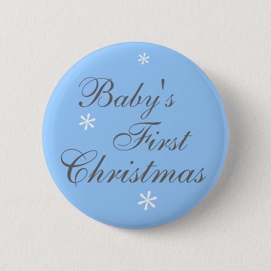 Eerste Kerstmis baby - Button (Voorkant)