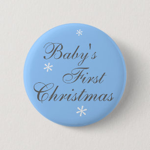 Eerste Kerstmis baby - Button