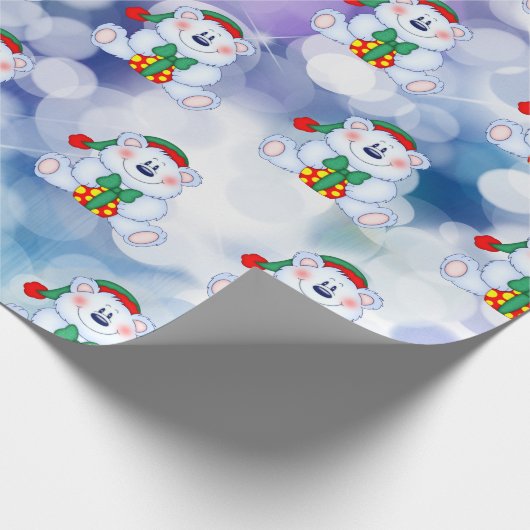 Eerste Kerstmis baby Cadeaupapier (Hoek)