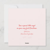 Eerste Kerstmis baby - Cute Kitten in een Mitten Feestdagenkaart (Achterkant)