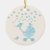 Eerste Kerstmis baby Keramisch Ornament (Voorkant)