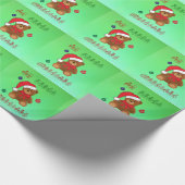 Eerste Kerstmis baby - op maat - Cadeaupapier (Hoek)