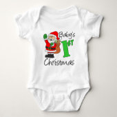 Eerste Kerstmis baby Romper (Voorkant)