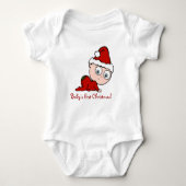 Eerste Kerstmis baby Romper (Voorkant)