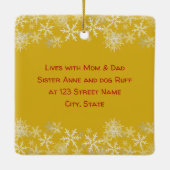 Eerste Kerstmis Baby Unisex dubbelzijdig Ornament (Achterkant)