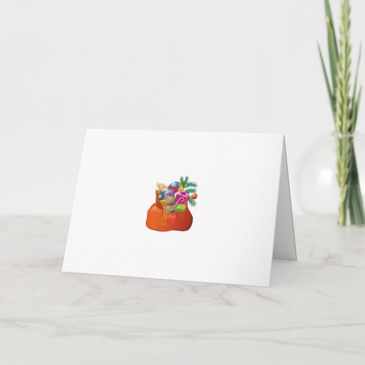 Eerste Kerstmis Baby's Gepersonaliseerde Naam Sant Feestdagen Kaart (Achterkant)