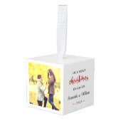 Eerste Kerstmis Betrokken Elegante Foto Decoratie (Voorkant hoekig)